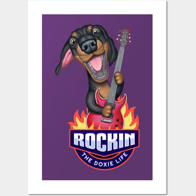 Rockin The Doxie Life Wall Art by Danny Gordon Art